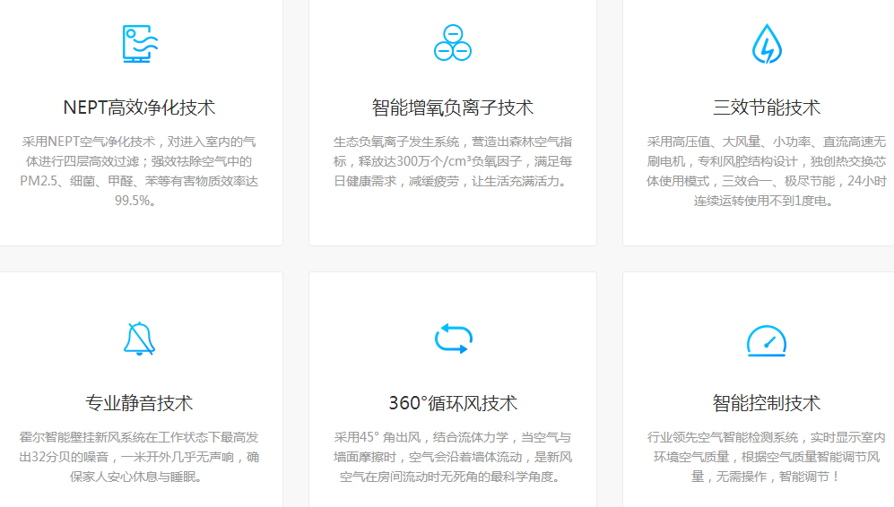 霍爾新風(fēng)系統(tǒng)技術(shù)優(yōu)勢(shì)